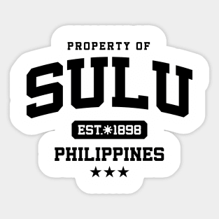 Sulu - Property of the Philippines Shirt Sticker